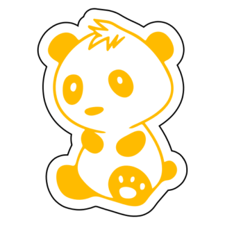 Baby Panda Sticker (Yellow)